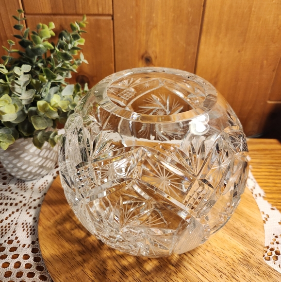 Source Unknown Accents Vintage American Brilliant Large Cut Glass